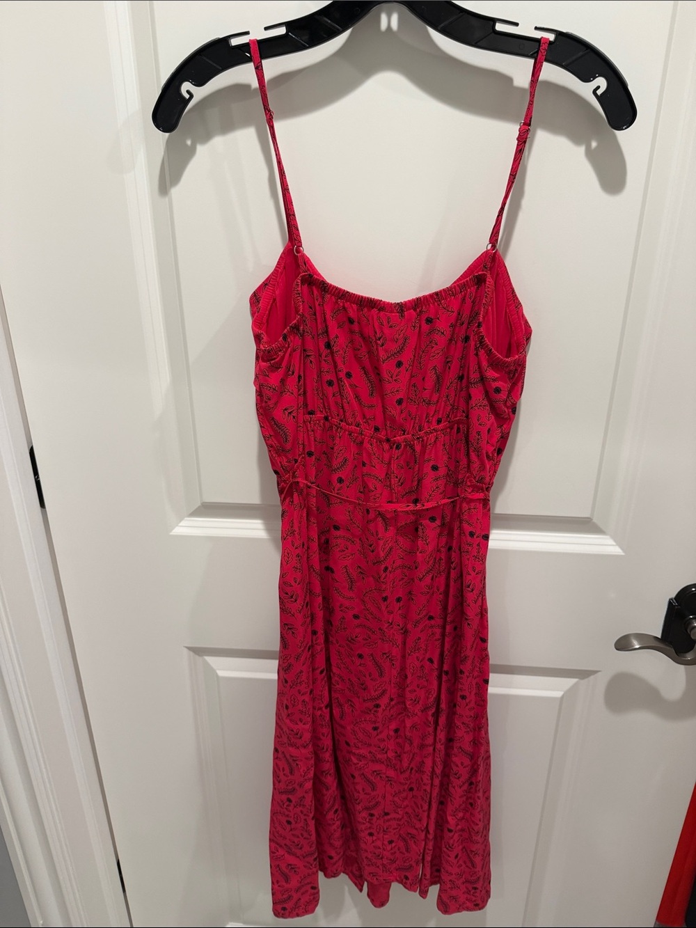 Pink Spaghetti-Strap Button Front Sundress - Picture 3 of 3